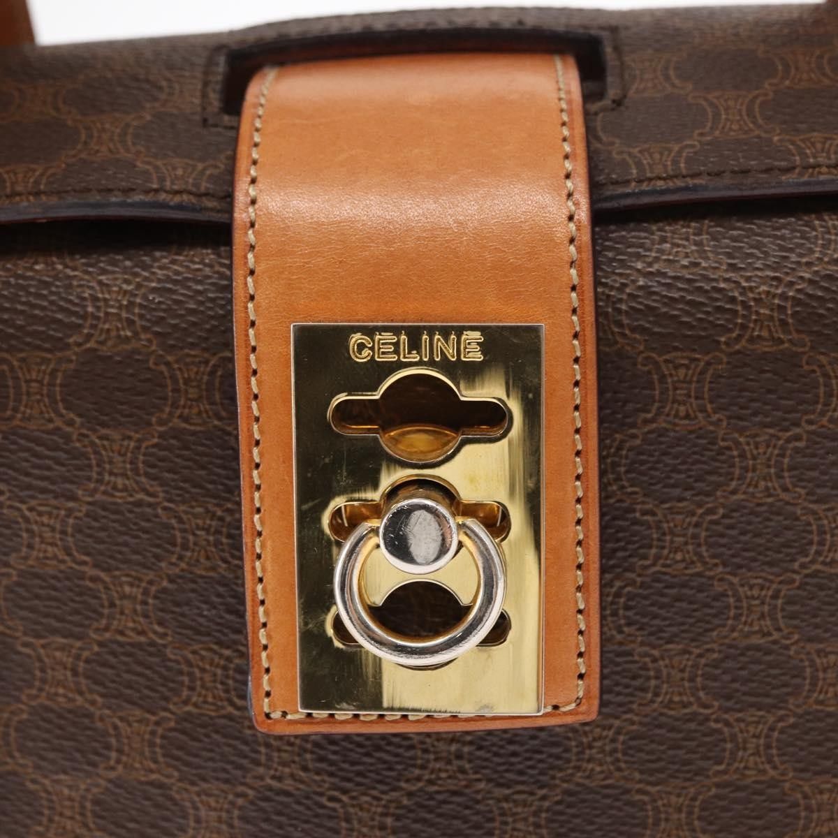 Celine Celine Vintage Macadam Handbag Canvas and Leather Size ONE SIZE - 13 Thumbnail