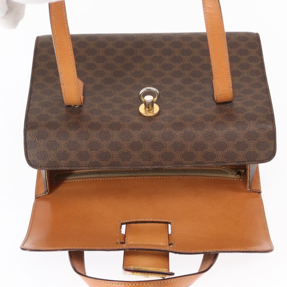 Celine Celine Vintage Macadam Handbag Canvas and Leather Size ONE SIZE - 21 Thumbnail