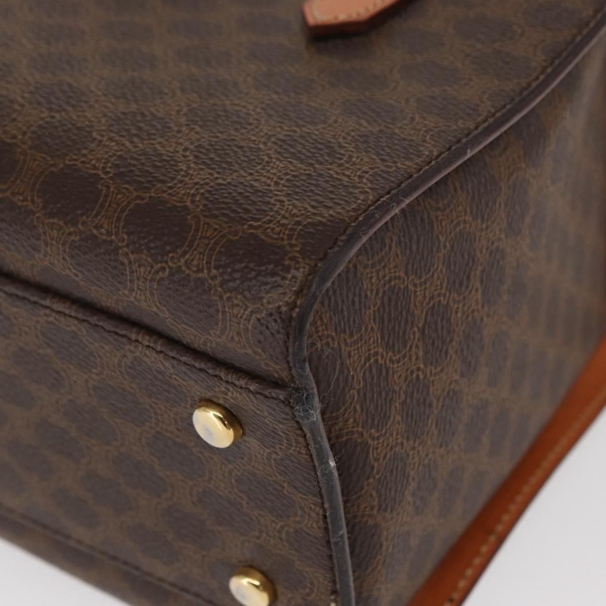 Celine Celine Vintage Macadam Handbag Canvas and Leather Size ONE SIZE - 11 Thumbnail
