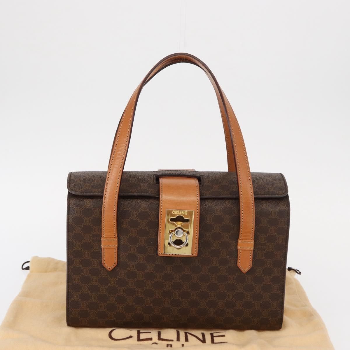 Celine Celine Vintage Macadam Handbag Canvas and Leather Size ONE SIZE - 14 Thumbnail