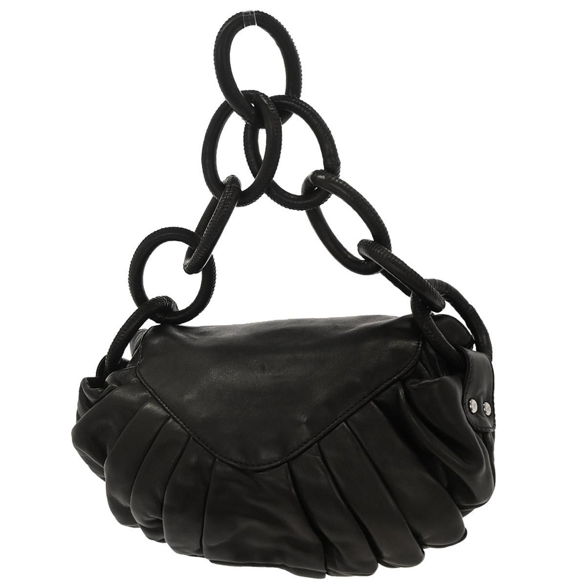 Chanel Chanel CC Rings Flap Bag Pleated Lambskin Size ONE SIZE - 2 Thumbnail