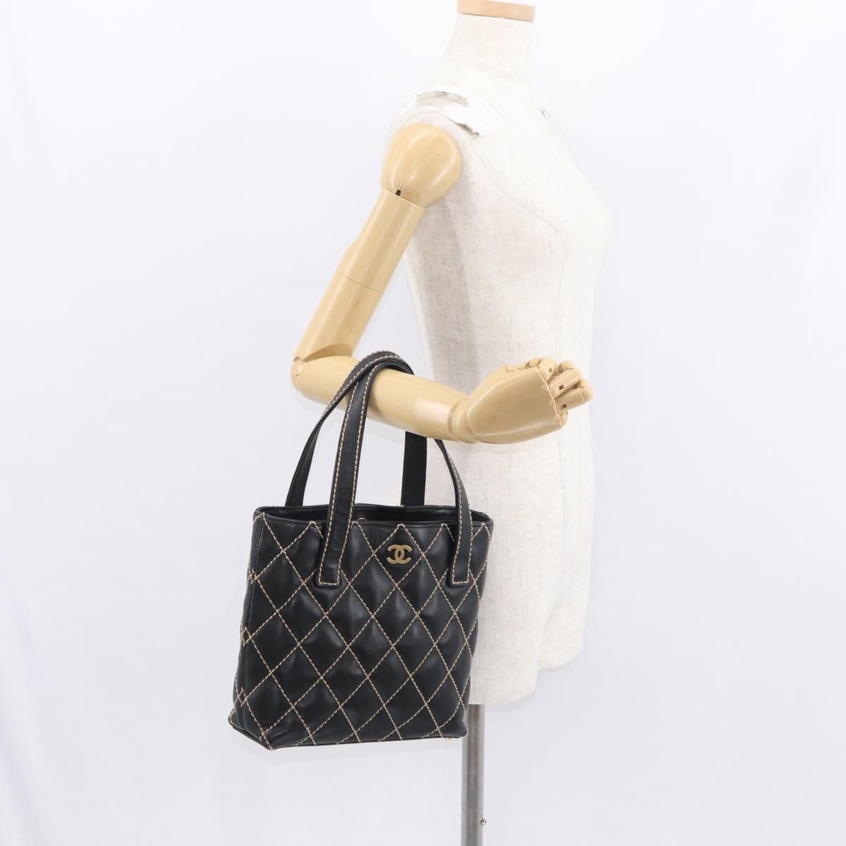 Chanel Chanel Surpique Tote Quilted Leather Size ONE SIZE - 15 Thumbnail