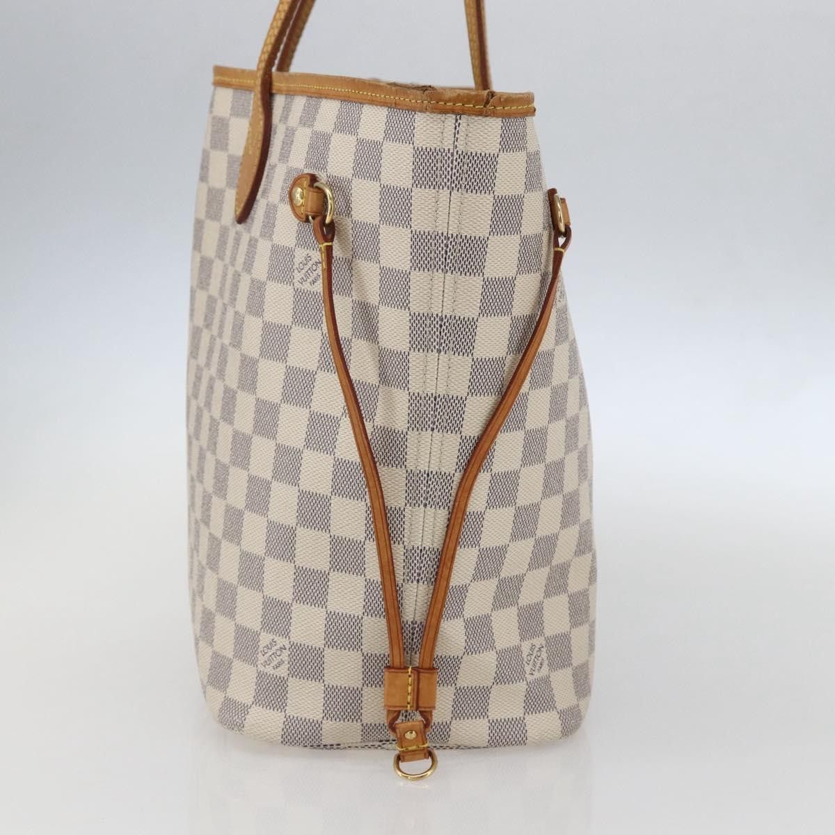 Louis Vuitton Louis Vuitton Neverfull Tote Damier azur Size ONE SIZE - 4 Thumbnail