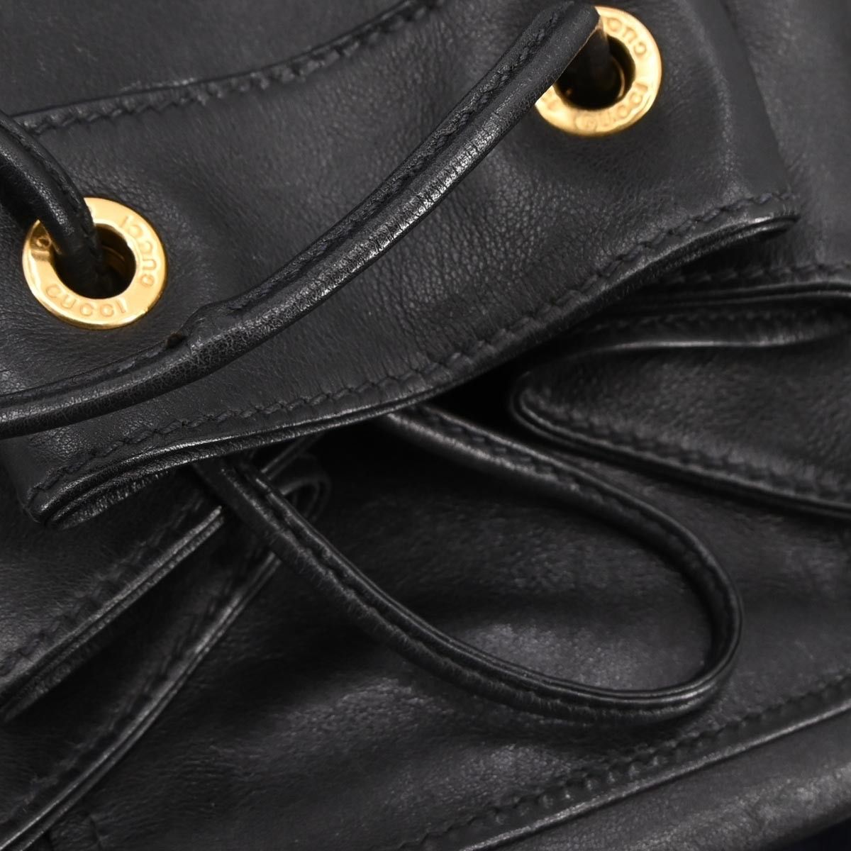 Gucci Gucci Vintage Bamboo Sling Backpack Leather Size ONE SIZE - 8 Thumbnail
