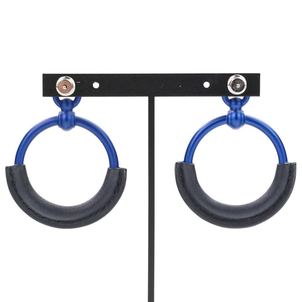 Hermes Hermes Hermes Loop Grand PM Aluminium Earrings Metal Earrings DUTY FREE for USA Size ONE SIZE - 3 Thumbnail