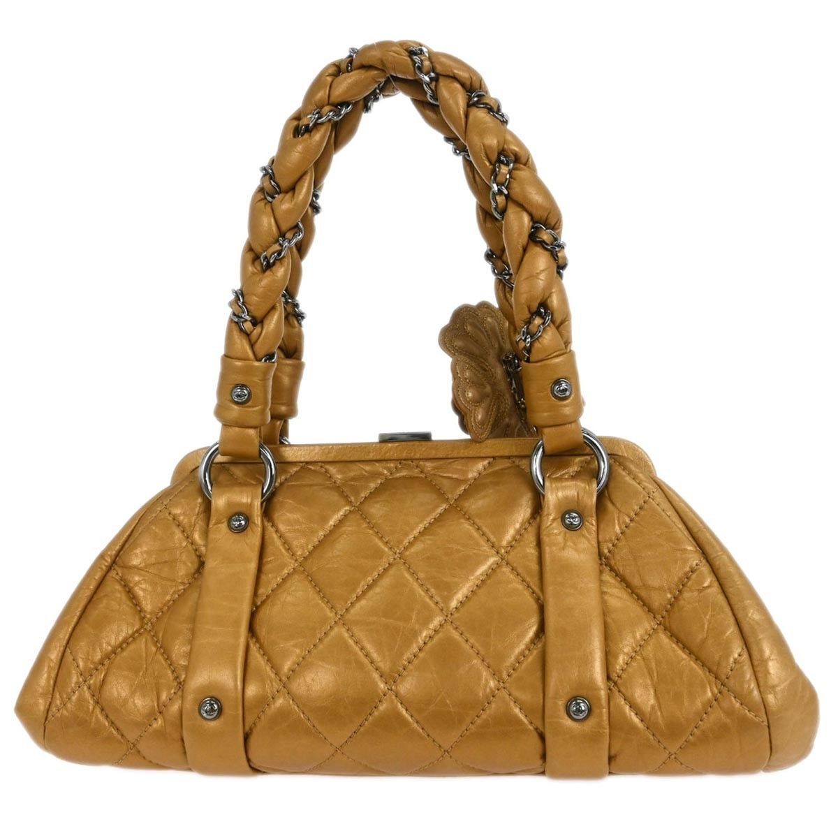 Chanel Chanel Lady Braid Frame Satchel Quilted Distressed Lambskin Size ONE SIZE - 2 Thumbnail