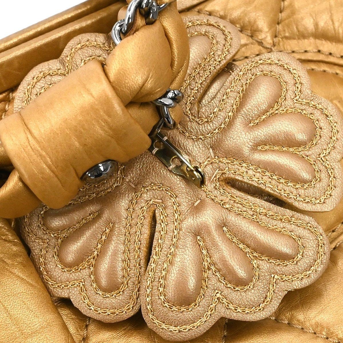 Chanel Chanel Lady Braid Frame Satchel Quilted Distressed Lambskin Size ONE SIZE - 9 Thumbnail
