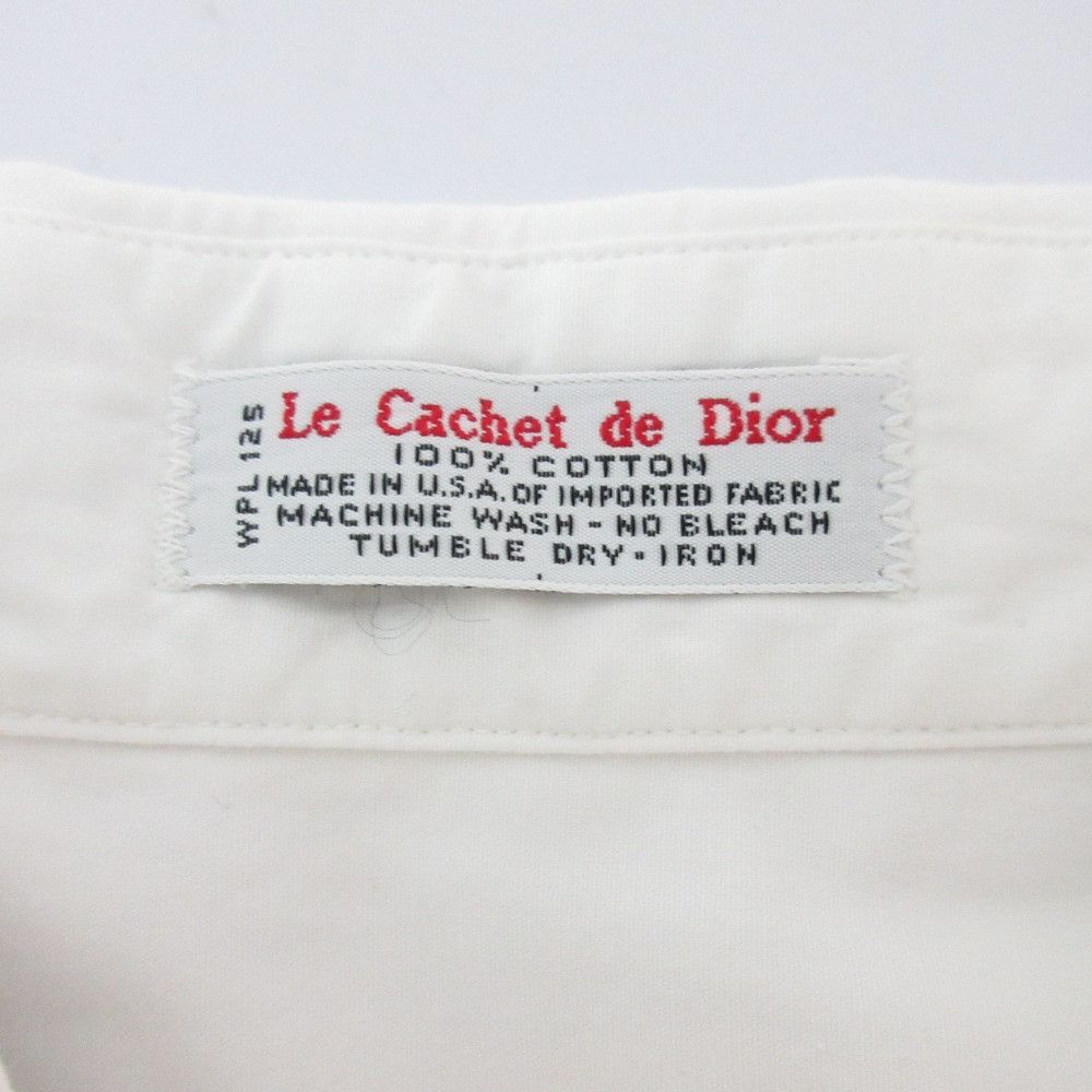 Dior Dior Christian Dior Pintuck Cuff Shirt Cotton Dress Shirt DUTY FREE for USA Size ONE SIZE - 9 Thumbnail