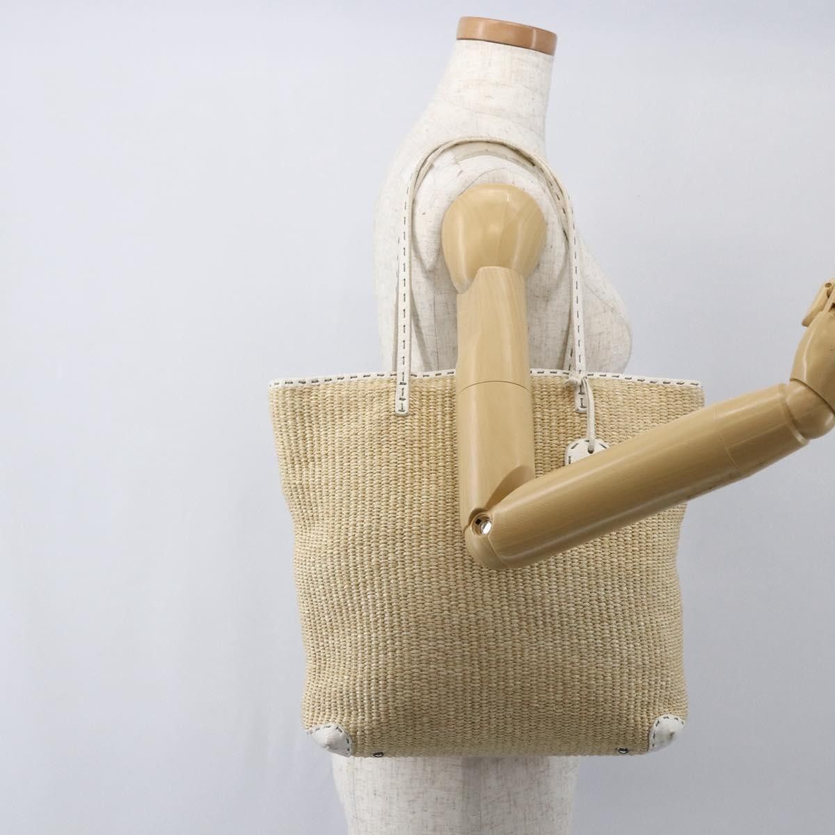 Fendi Fendi Selleria Tote Bag Raffia Size ONE SIZE - 14 Thumbnail