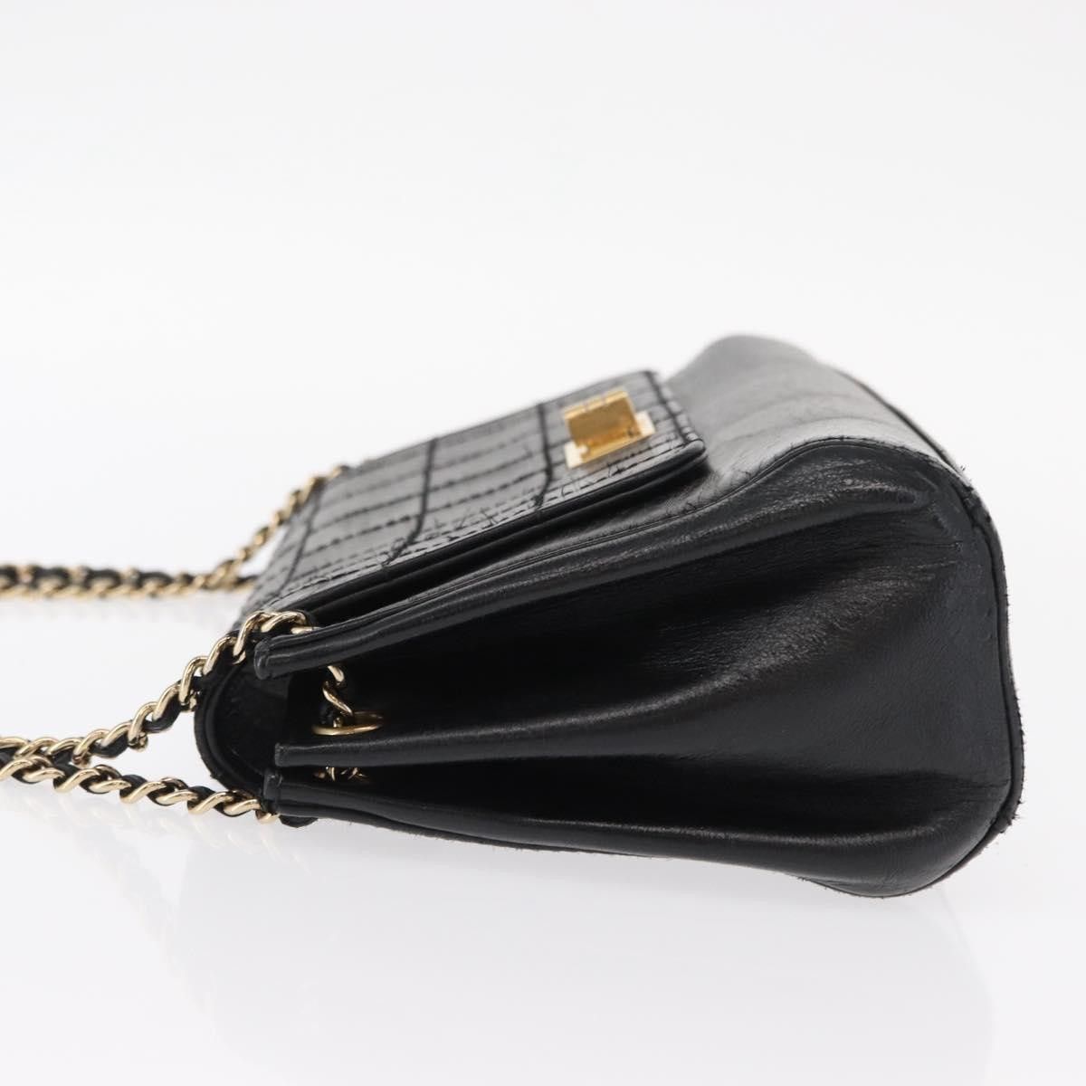 Chanel Chanel Chocolate Bar Accordion Reissue Flap Quilted Lambskin Size ONE SIZE - 4 Thumbnail