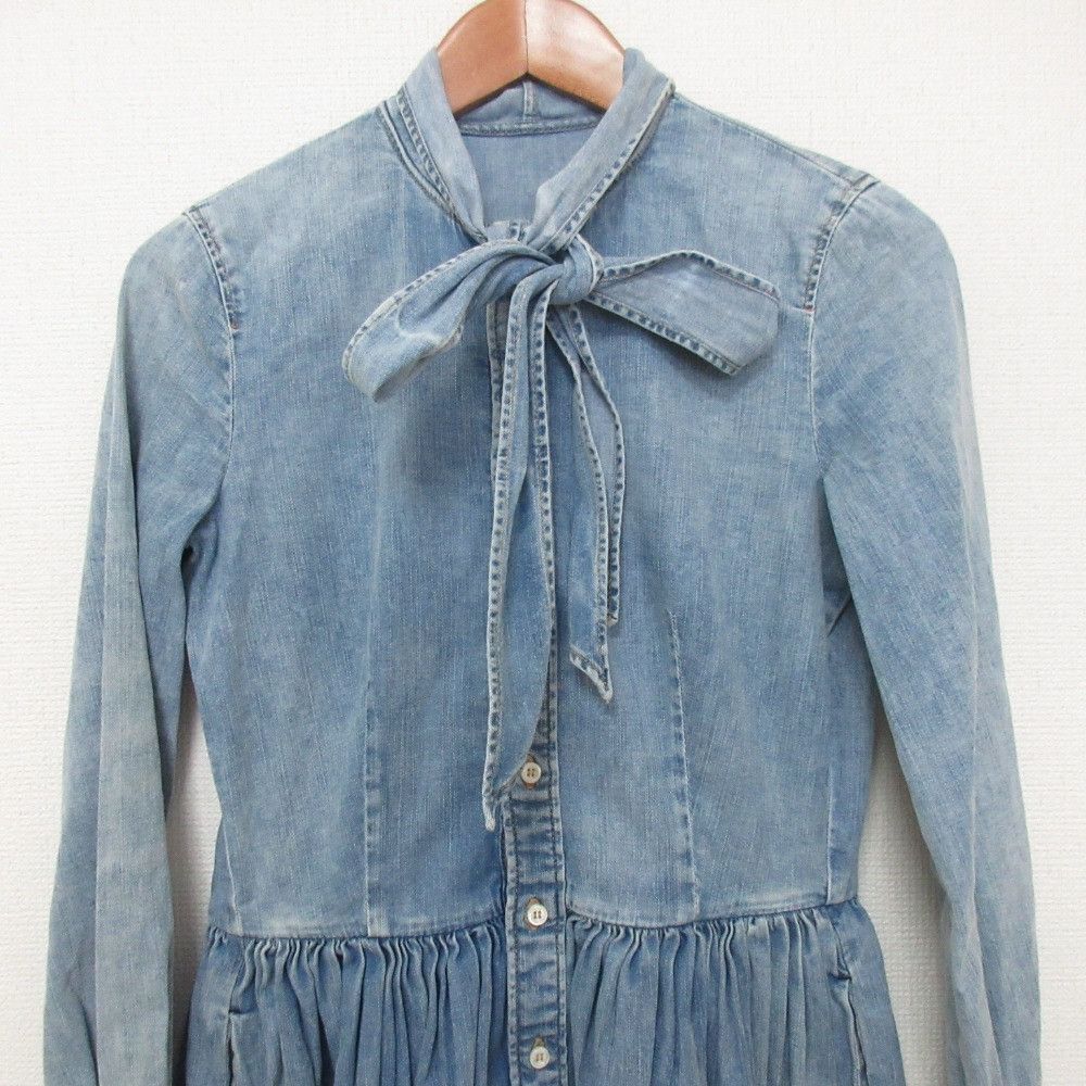 Other Other Dsquared2 Bow Tie Denim Dress Denim Dresses DUTY FREE for USA Size ONE SIZE - 3 Thumbnail