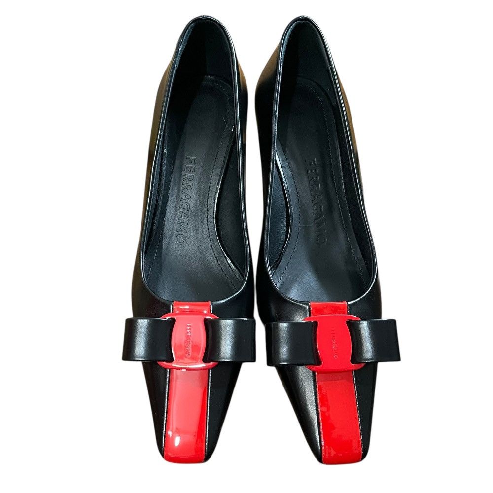 Salvatore Ferragamo Salvatore Ferragamo Salvatore Ferragamo SIWAR60 Leather Pumps Leather Shoes SIWAR60 DUTY FREE for USA Size ONE SIZE - 3 Thumbnail