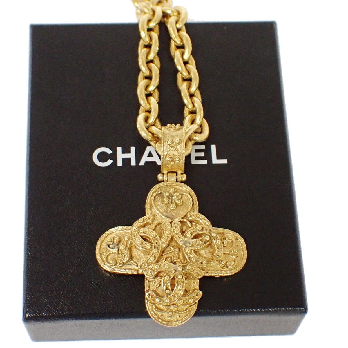 Chanel Chanel Vintage Triple CC Chain Necklace Metal Size ONE SIZE - 8 Thumbnail