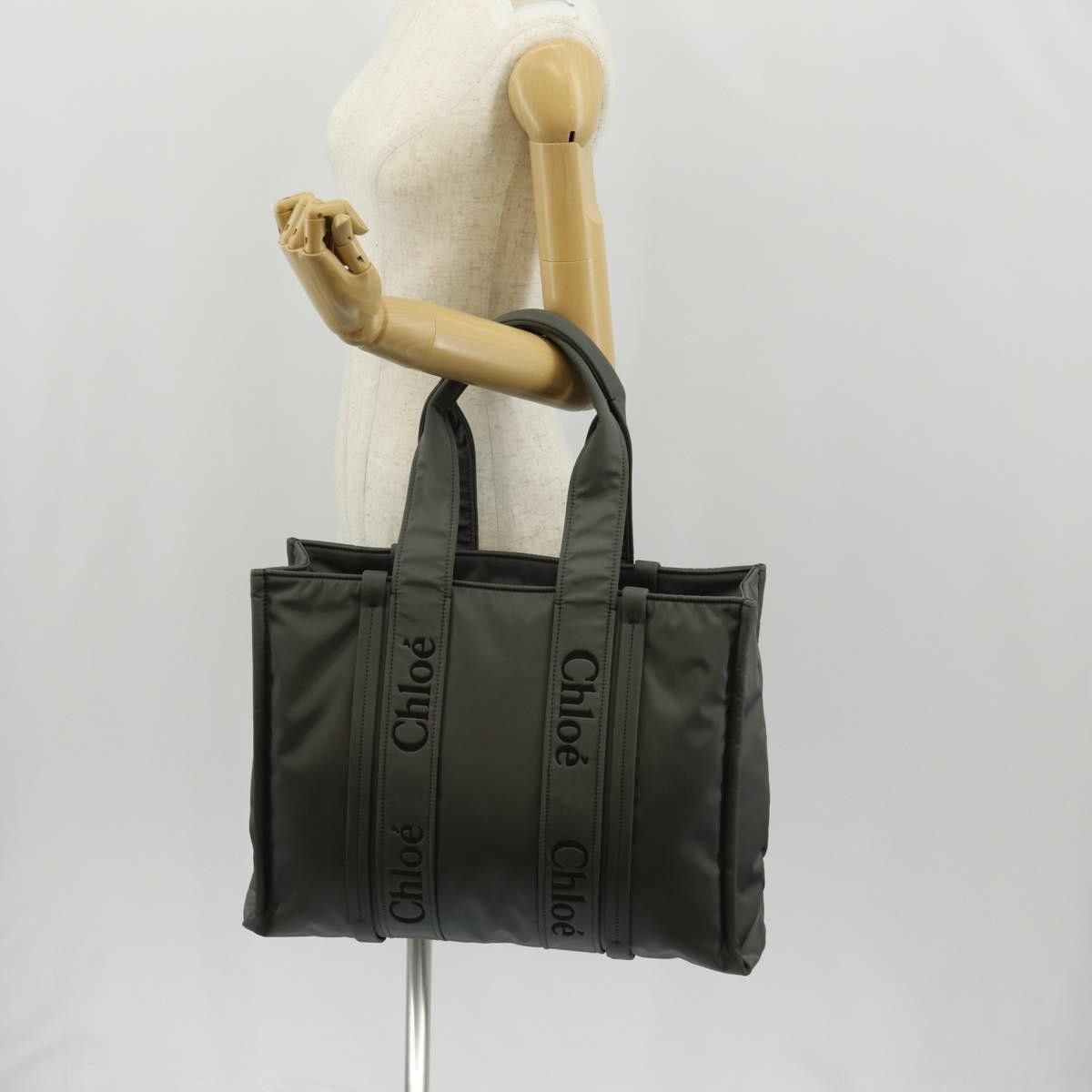 Chloe Chloe Woody Tote Recycled Nylon Size ONE SIZE - 15 Thumbnail