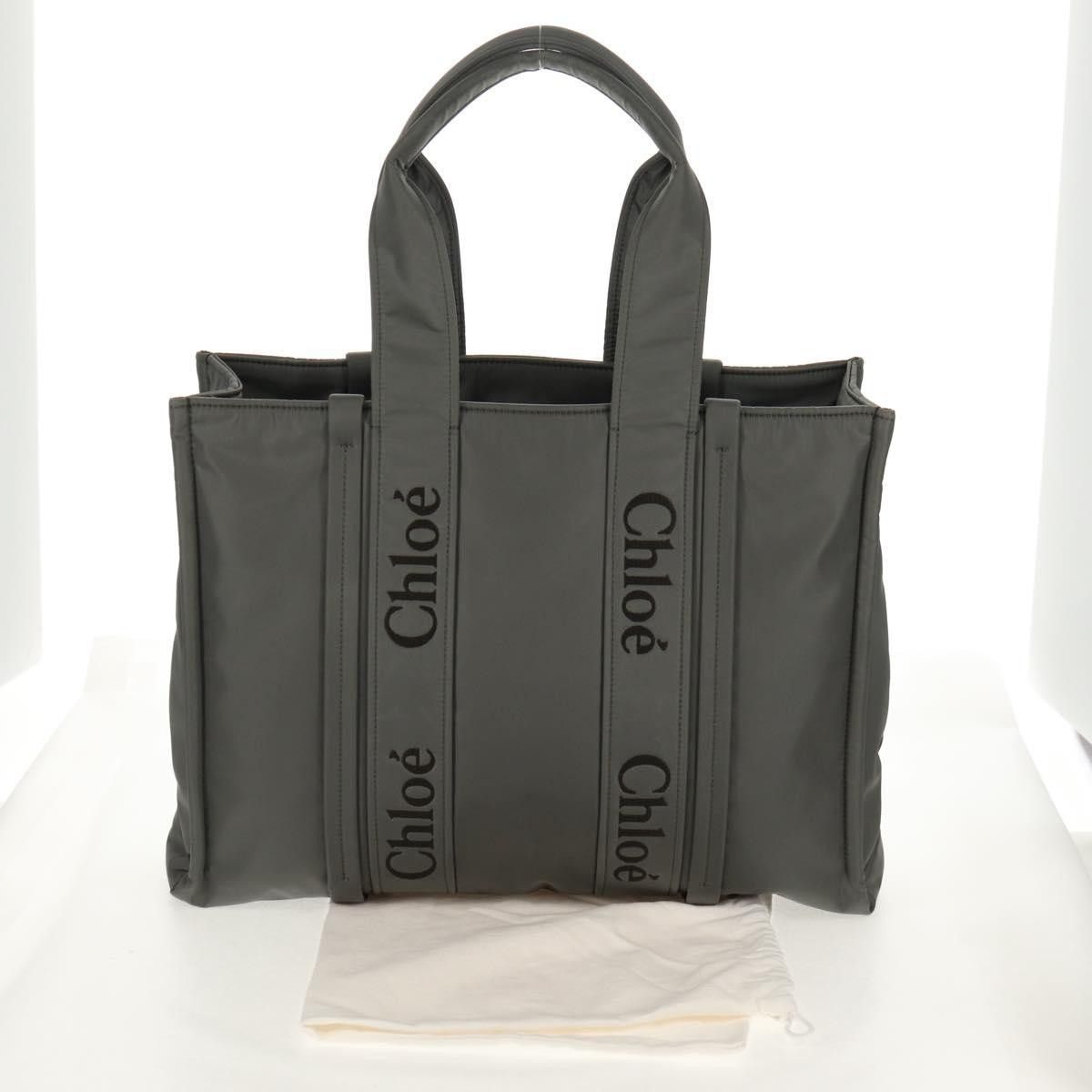 Chloe Chloe Woody Tote Recycled Nylon Size ONE SIZE - 14 Thumbnail