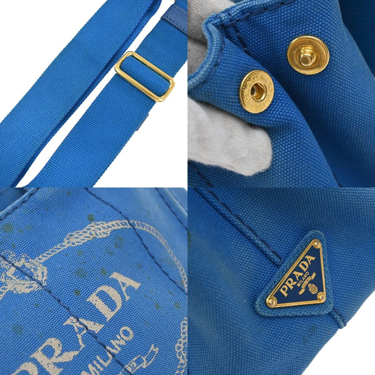Prada Prada Canapa Convertible Tote Canvas Size ONE SIZE - 9 Thumbnail