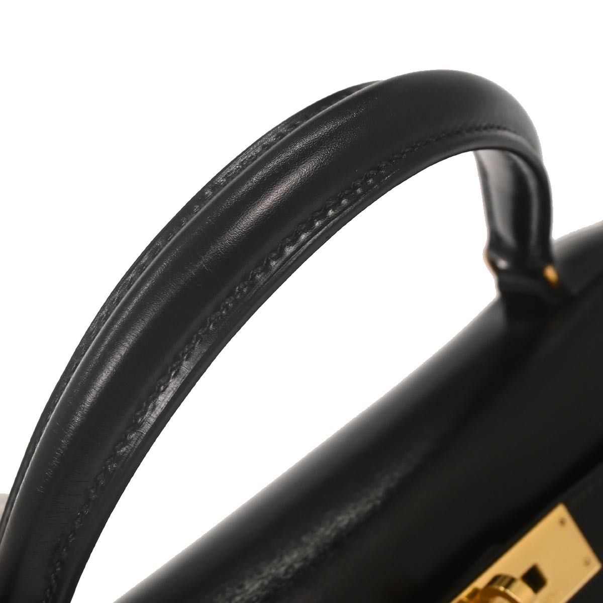 Hermes Hermes Kelly Handbag Black Box Calf with Gold Hardware Size ONE SIZE - 5 Thumbnail