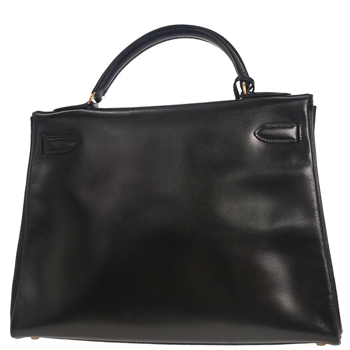 Hermes Hermes Kelly Handbag Black Box Calf with Gold Hardware Size ONE SIZE - 2 Thumbnail