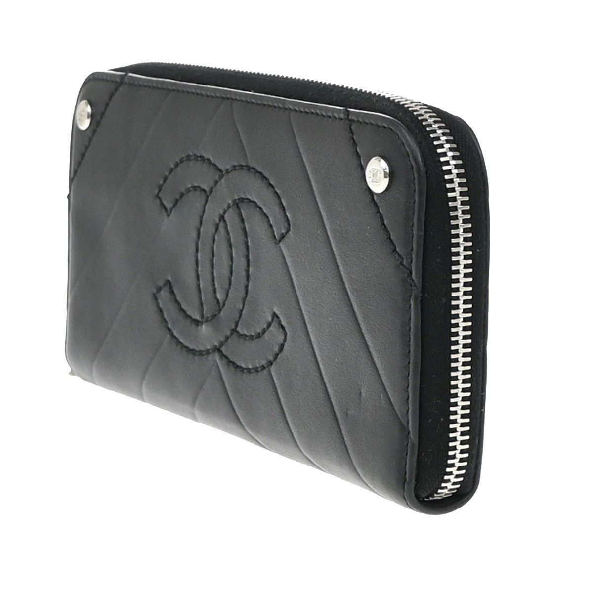 Chanel Chanel CC Charm Zip Around Quilted Lambskin Size ONE SIZE - 3 Thumbnail