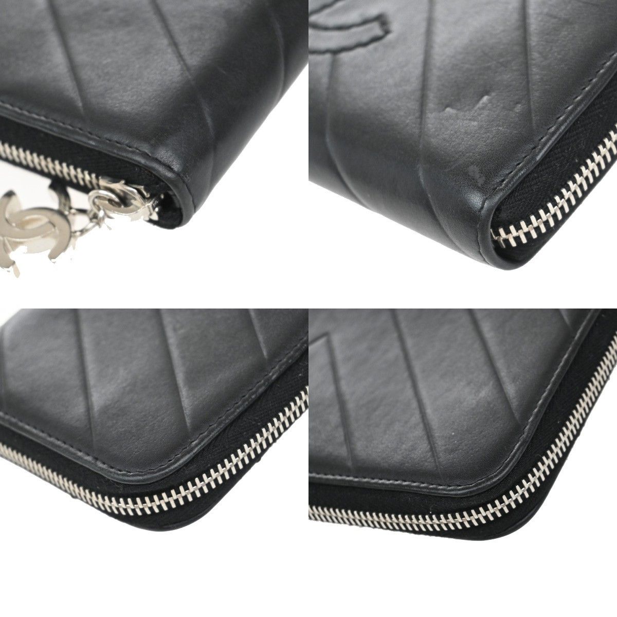 Chanel Chanel CC Charm Zip Around Quilted Lambskin Size ONE SIZE - 8 Thumbnail