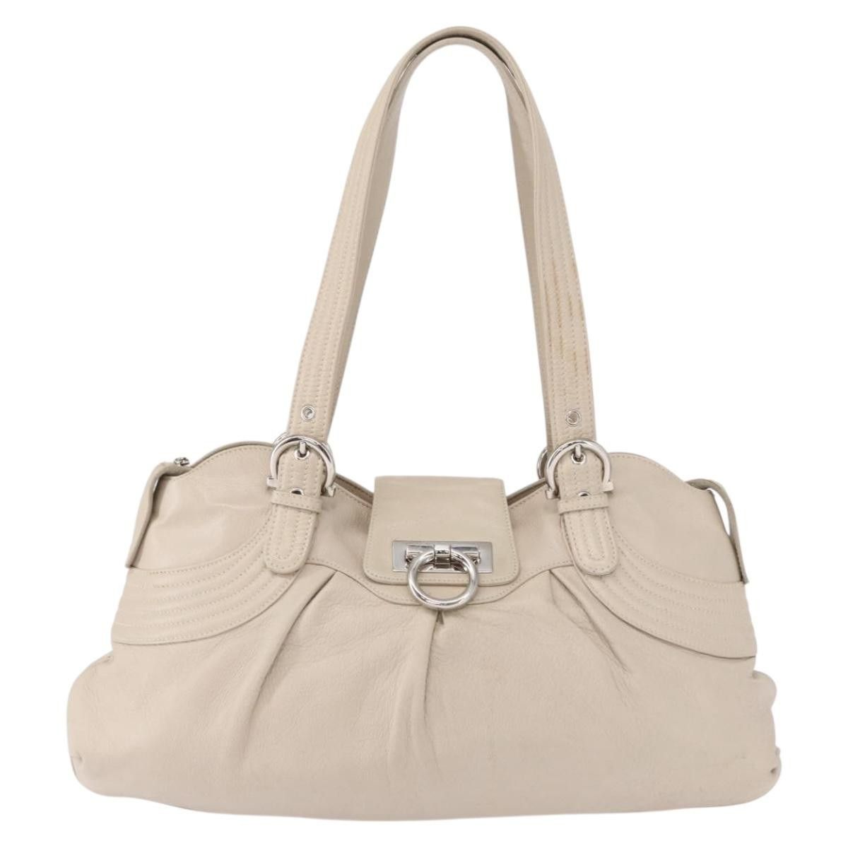 Salvatore Ferragamo Salvatore Ferragamo Gancini Shoulder Bag Leather Size ONE SIZE - 18 Thumbnail