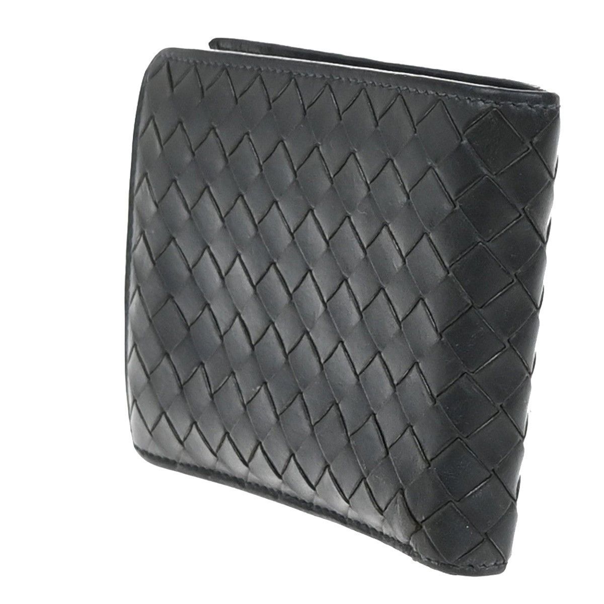 Bottega Veneta Bottega Veneta Compact Bifold Wallet Embossing Leather Size ONE SIZE - 4 Thumbnail