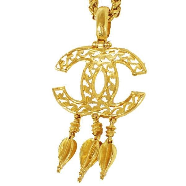 Chanel Chanel Vintage CC Pendant Long Necklace Metal Size ONE SIZE - 3 Thumbnail
