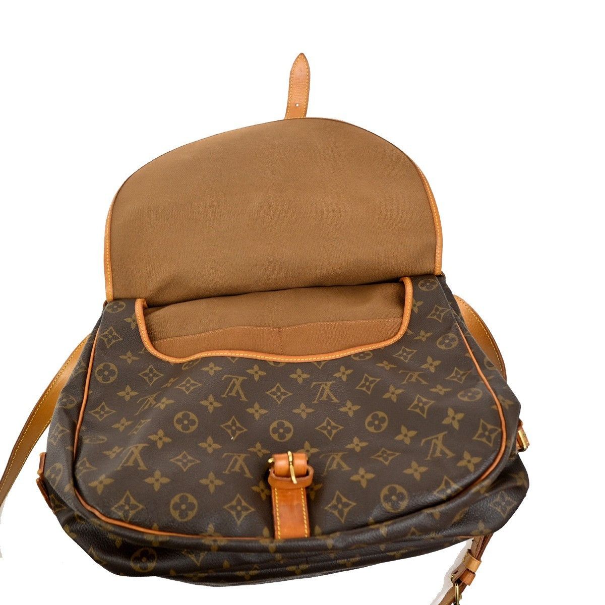 Louis Vuitton Louis Vuitton Saumur Handbag Monogram Canvas Size ONE SIZE - 12 Thumbnail