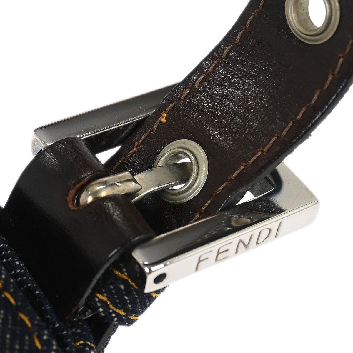 Fendi Fendi Baguette Bag Embellished Denim Size ONE SIZE - 6 Thumbnail