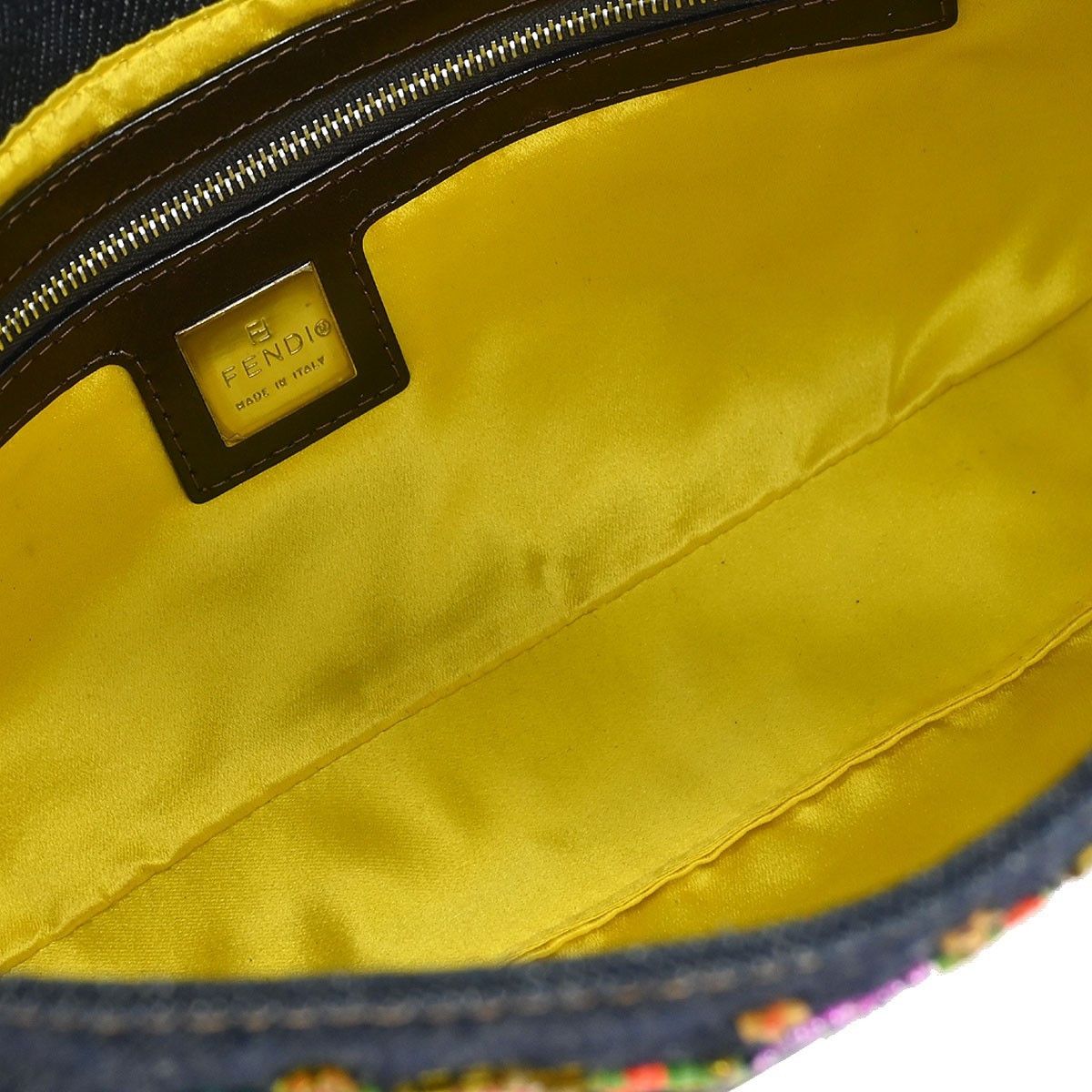 Fendi Fendi Baguette Bag Embellished Denim Size ONE SIZE - 3 Thumbnail
