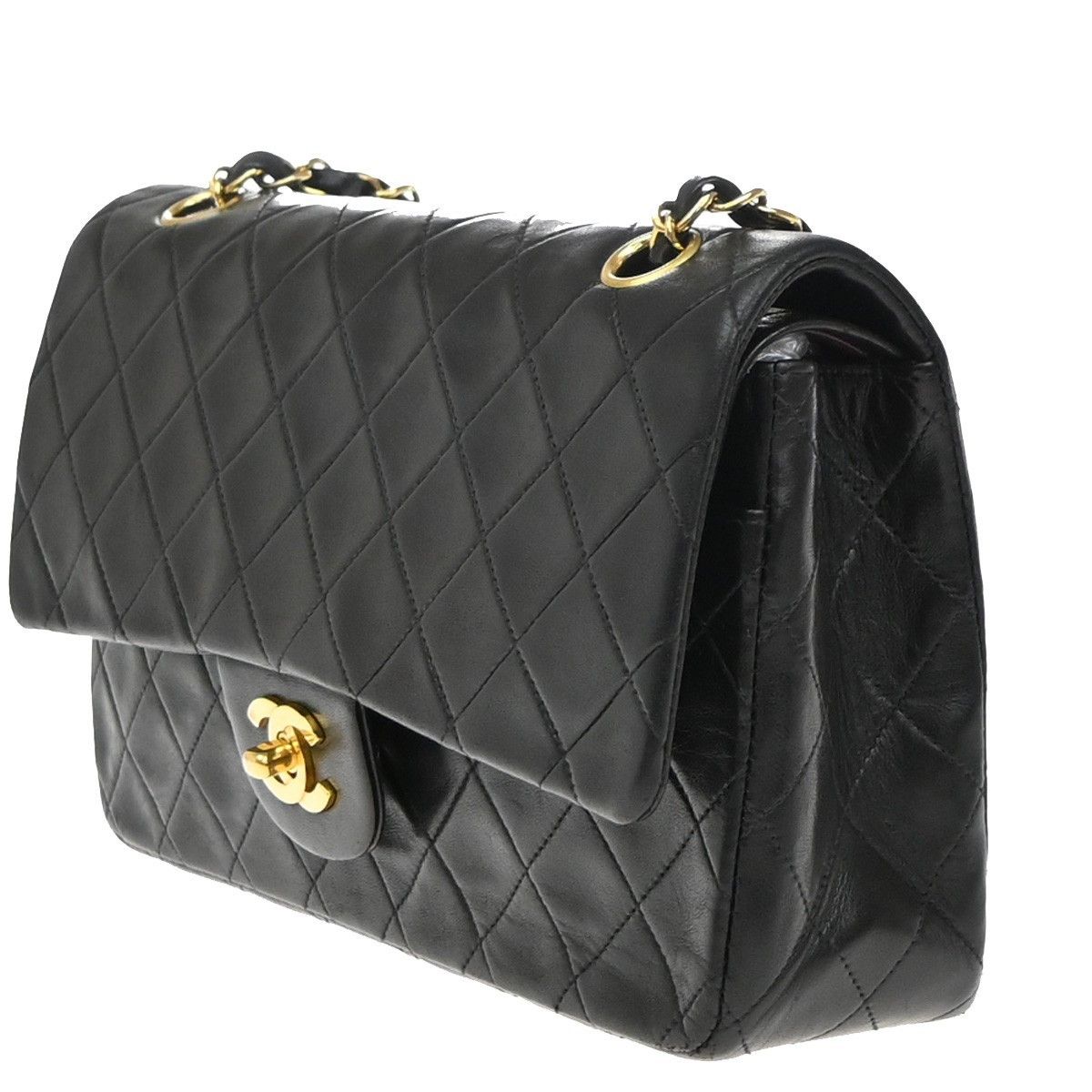 Chanel Chanel Vintage Classic Double Flap Bag Quilted Lambskin Size ONE SIZE - 3 Thumbnail