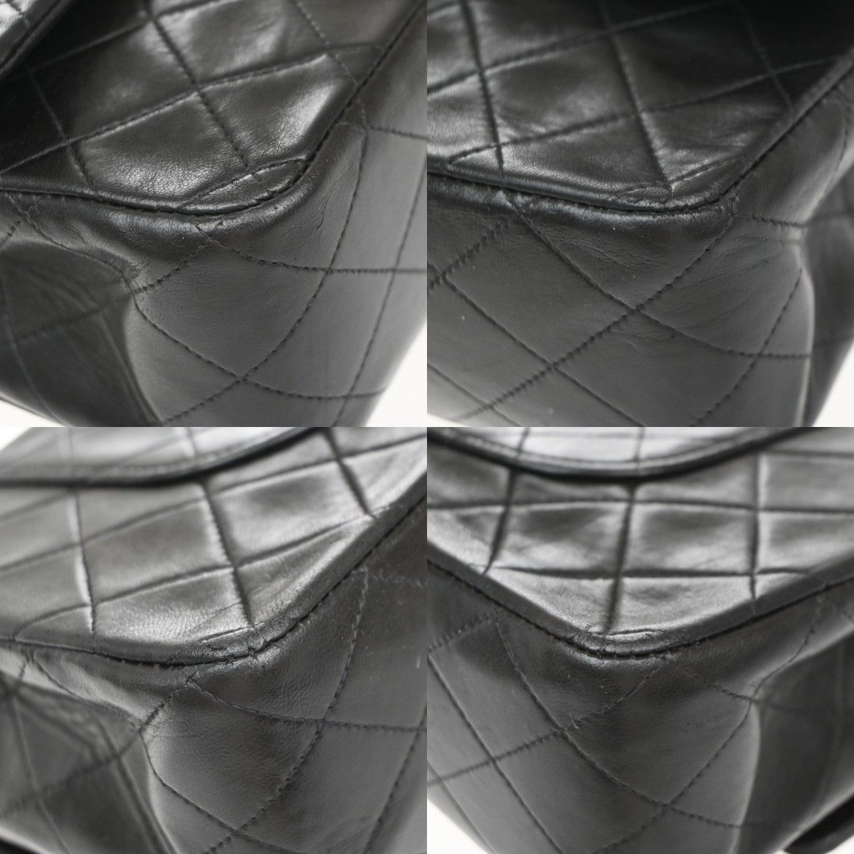Chanel Chanel Vintage Classic Double Flap Bag Quilted Lambskin Size ONE SIZE - 9 Thumbnail