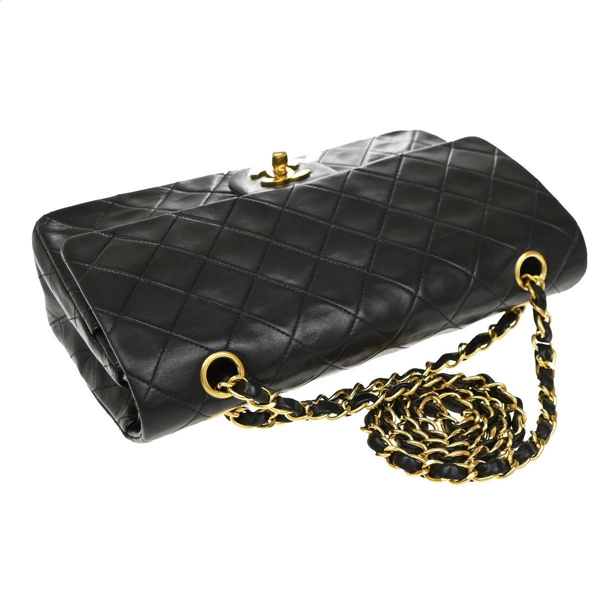 Chanel Chanel Vintage Classic Double Flap Bag Quilted Lambskin Size ONE SIZE - 8 Thumbnail