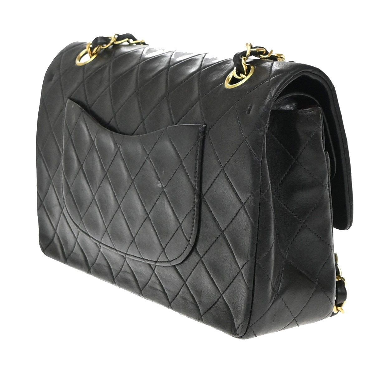 Chanel Chanel Vintage Classic Double Flap Bag Quilted Lambskin Size ONE SIZE - 4 Thumbnail