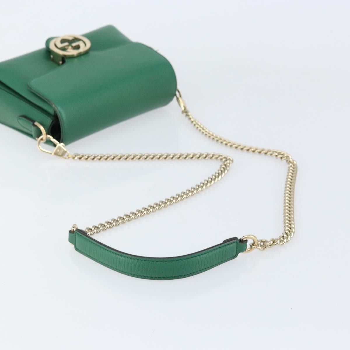 Gucci Gucci Interlocking Chain Crossbody Bag Leather Size ONE SIZE - 8 Thumbnail