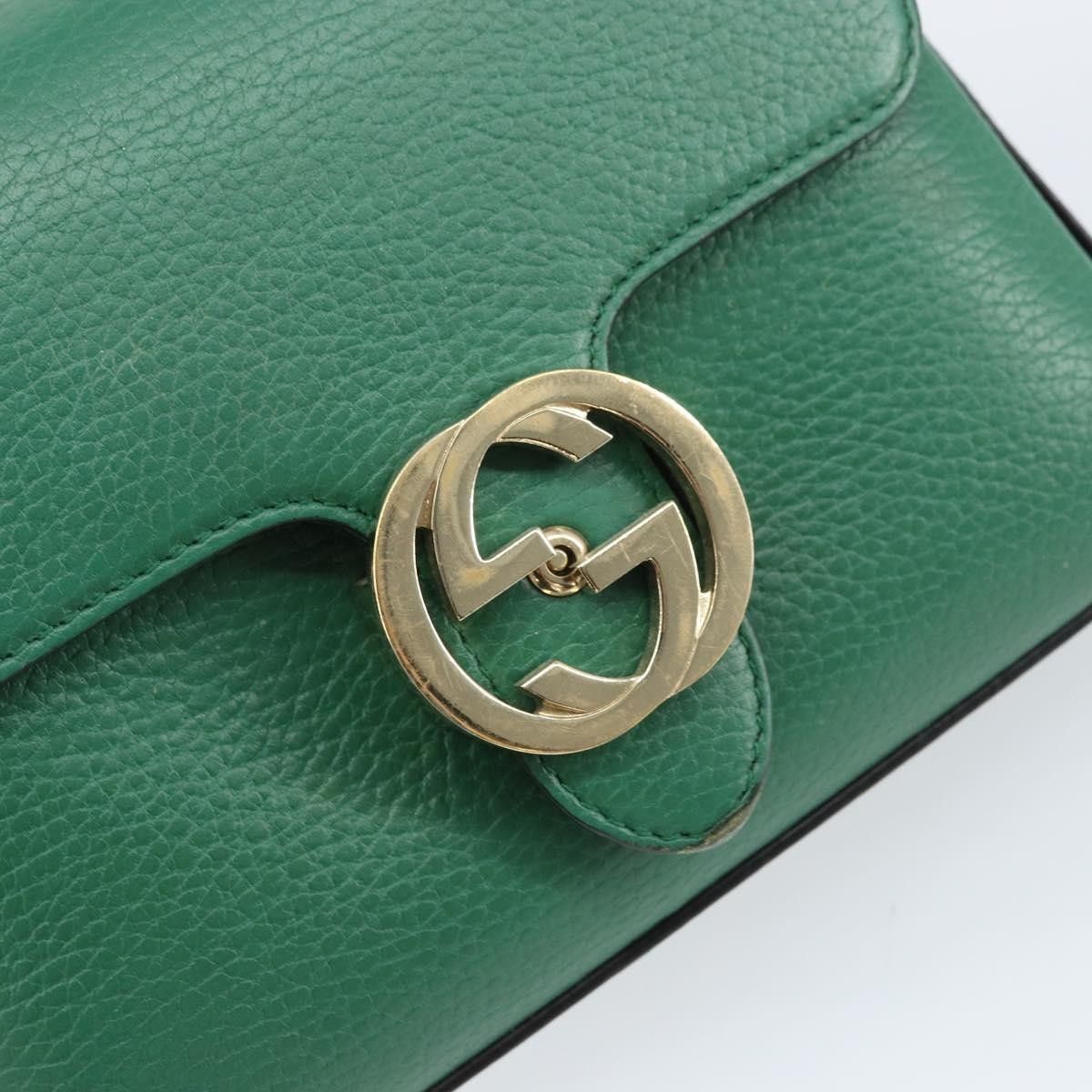 Gucci Gucci Interlocking Chain Crossbody Bag Leather Size ONE SIZE - 13 Thumbnail