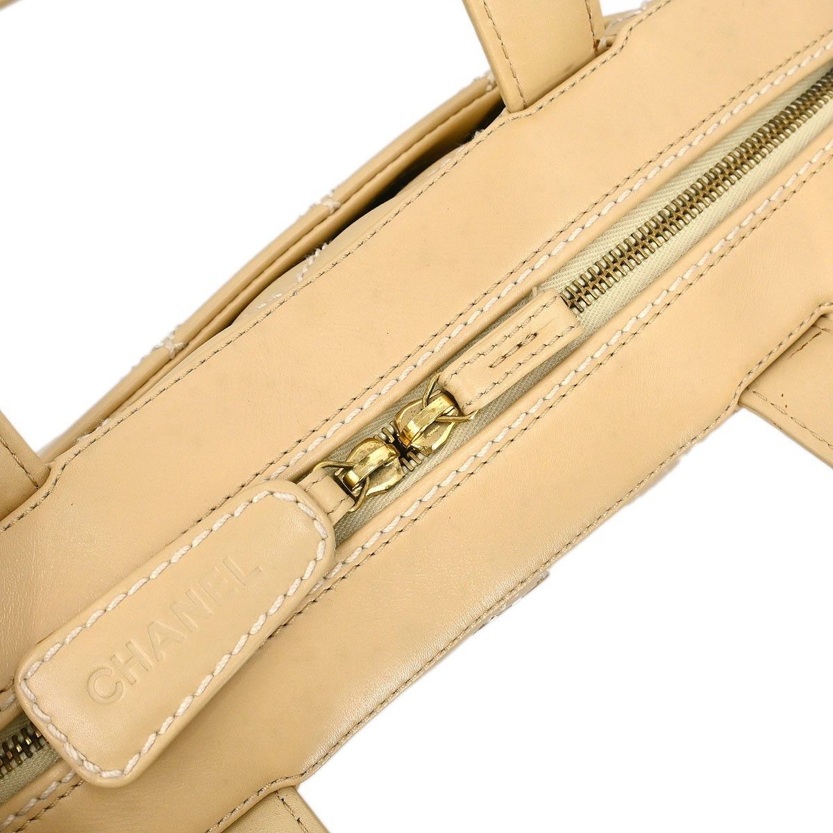 Chanel Chanel Surpique Boston Bag Quilted Leather Size ONE SIZE - 8 Thumbnail