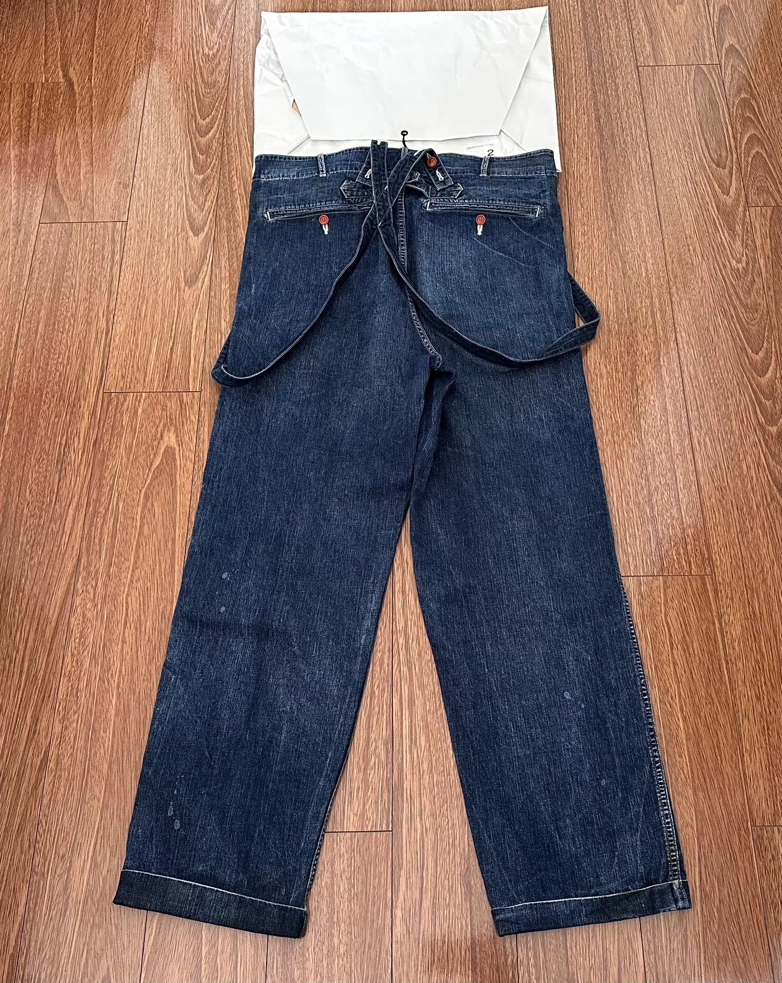 Visvim visvim ss camus braces pants in dry denim Size US 30 / EU 46 - 2 Thumbnail