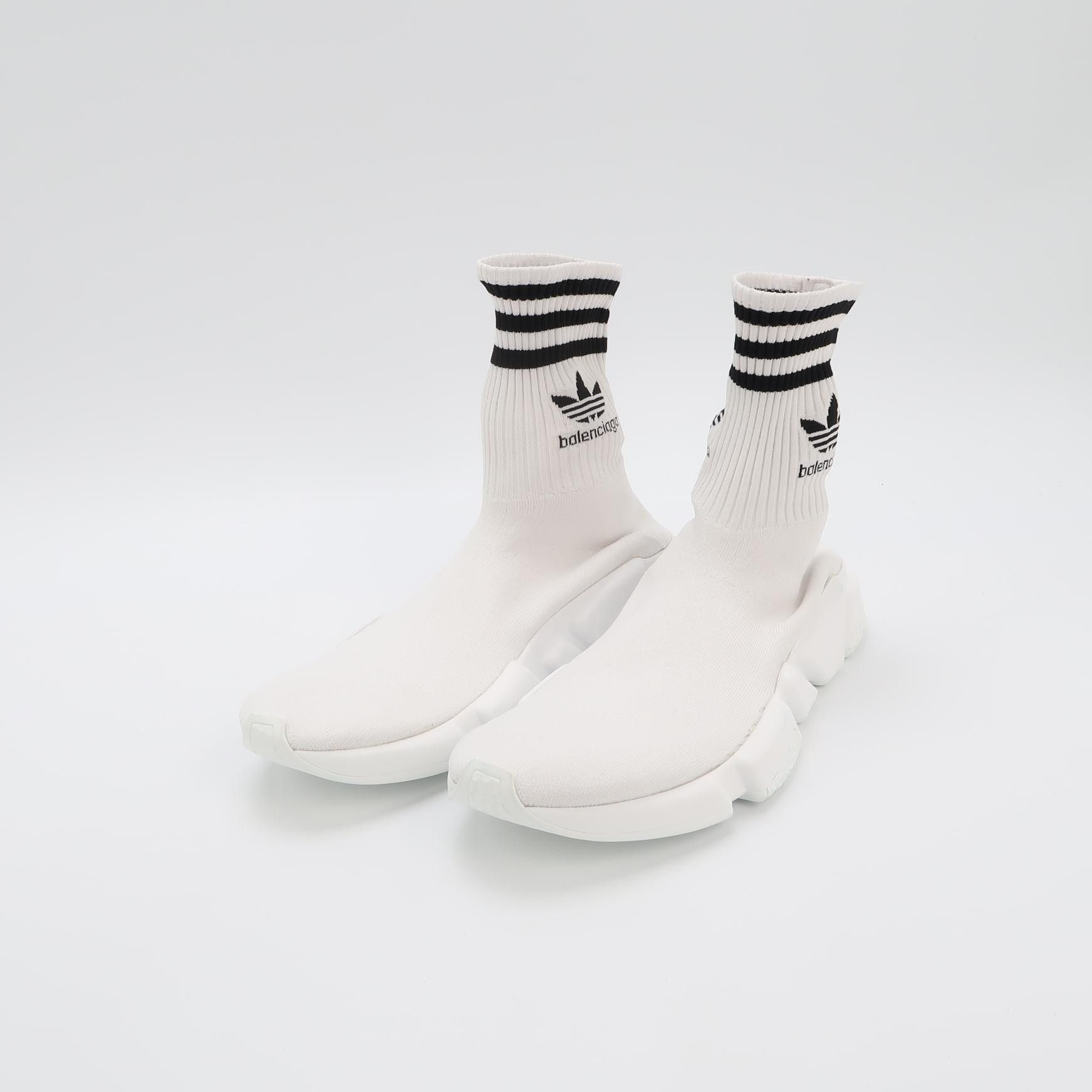 Balenciaga Balenciaga x Adidas Striped Sock Sneakers Size US 10 / EU 43 - 3 Thumbnail