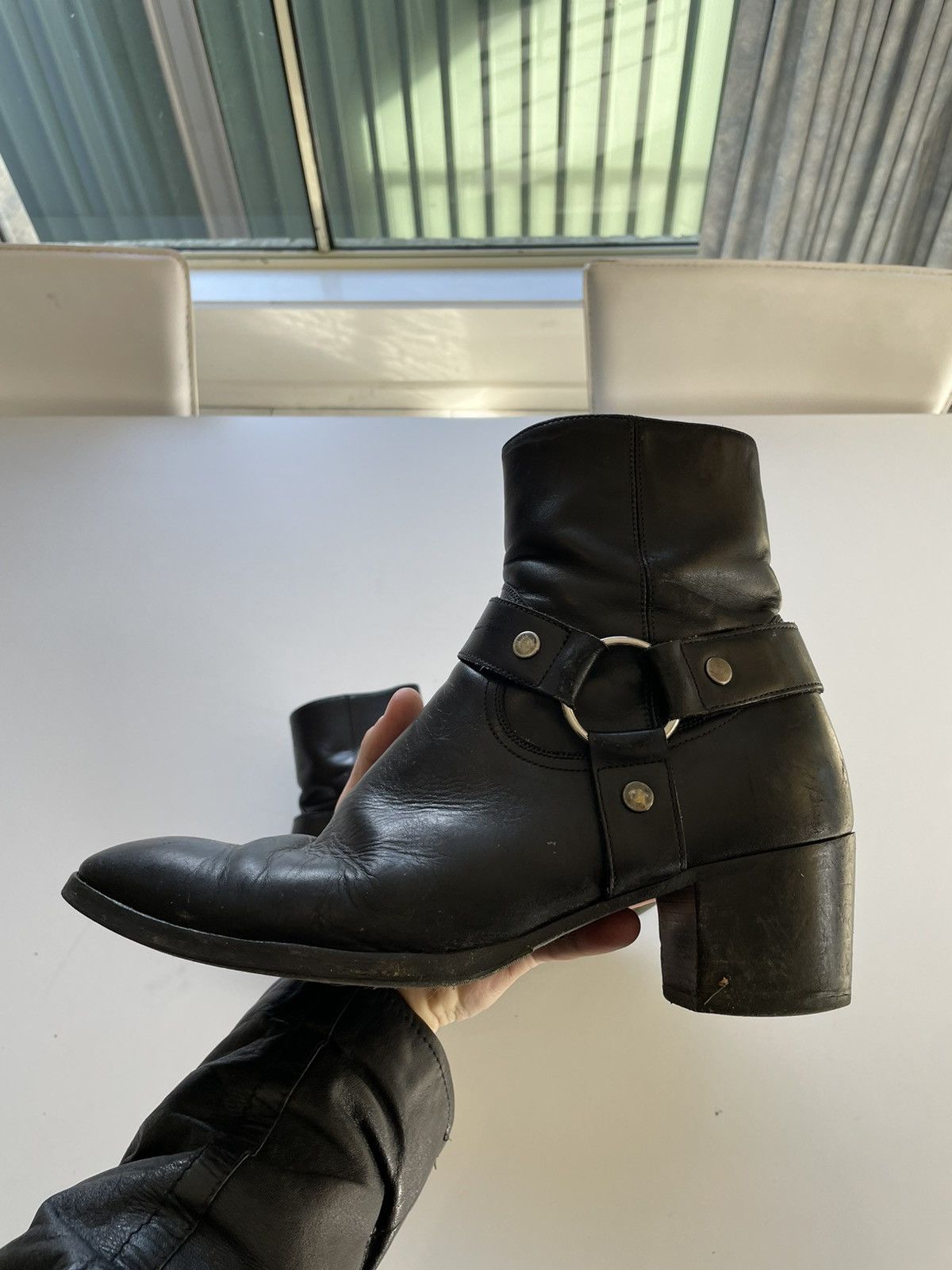 Saint Laurent Paris Wyatt 60mm Black Harness Grailed