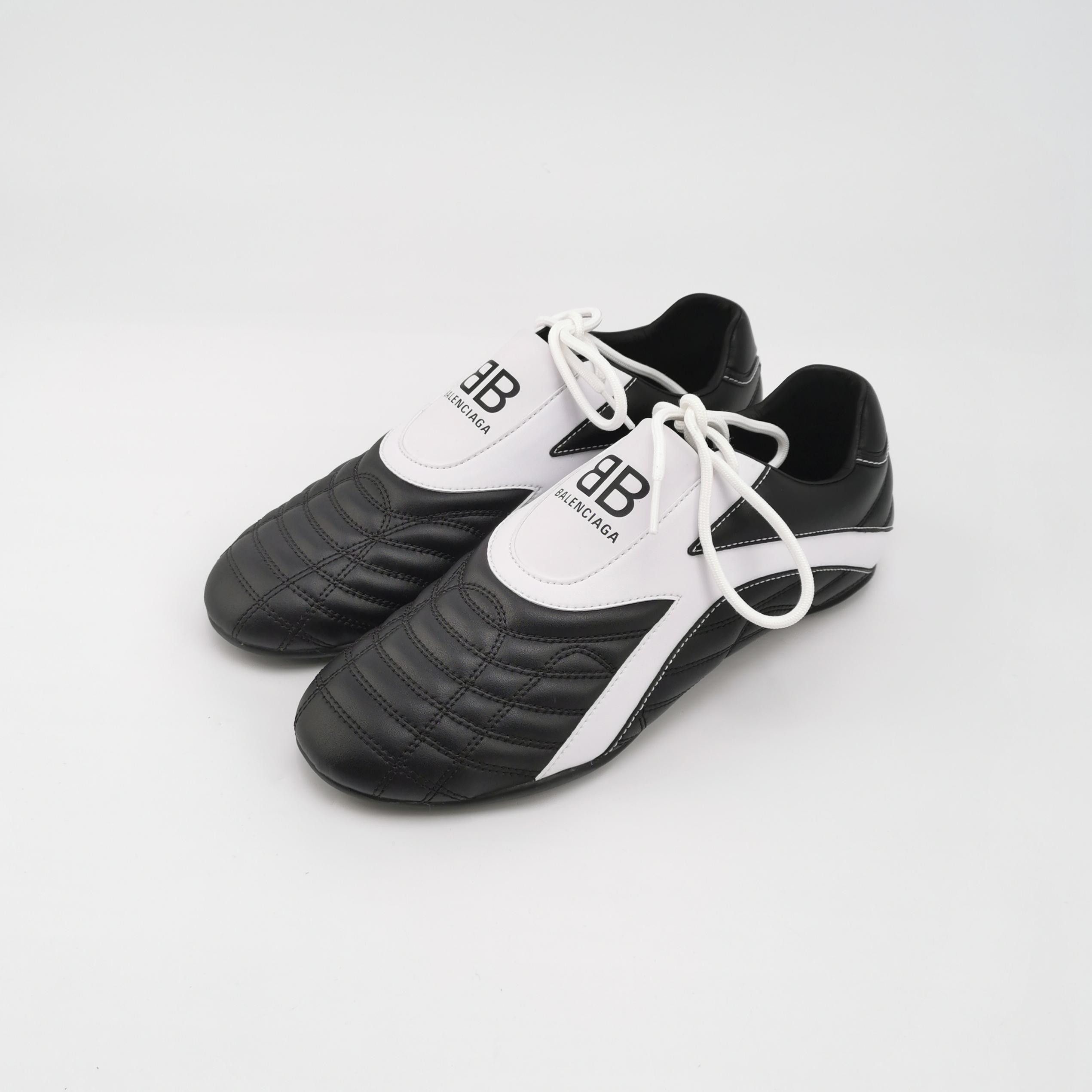 Balenciaga Balenciaga Zen Leather Colorblock Logo Lace-Up Casual Shoes 40 Size US 7.5 / EU 40-41 - 4 Thumbnail