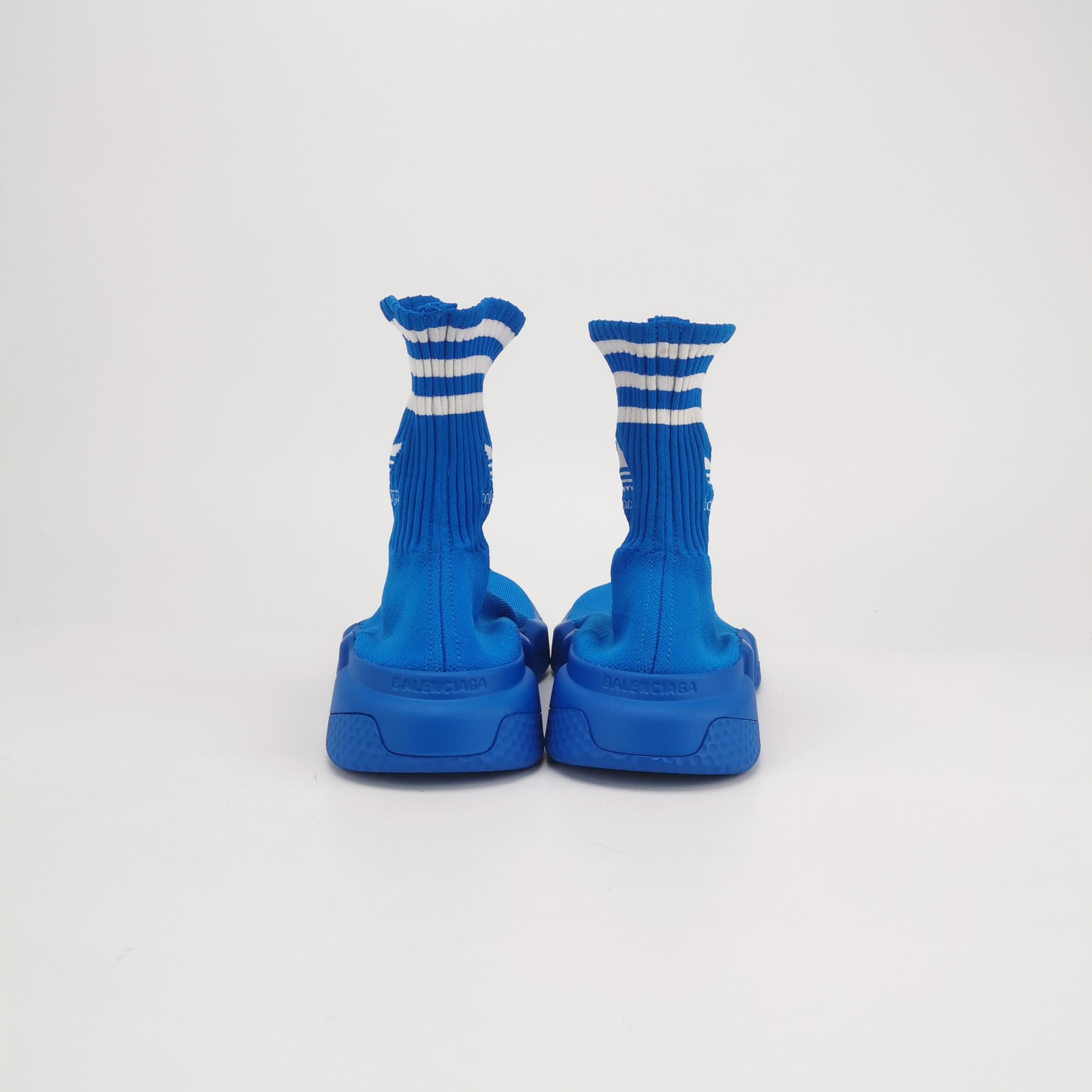 Balenciaga Balenciaga x Adidas Speed Blue Sock Sneakers US 41 Size US 10 / EU 43 - 7 Thumbnail