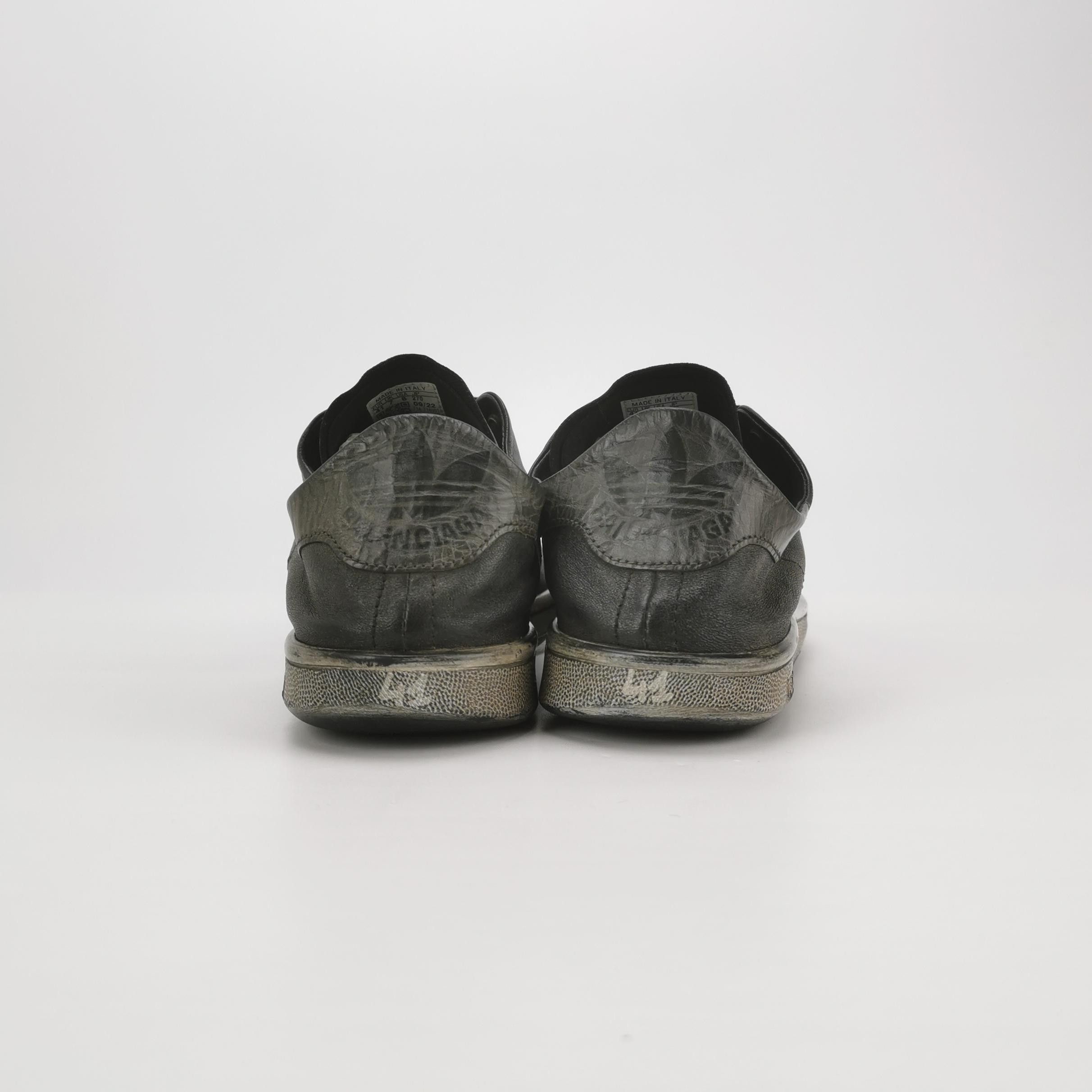 Balenciaga Balenciaga x Adidas Leather Logo Lace-Up Sneakers Size US 8 / EU 41 - 7 Thumbnail
