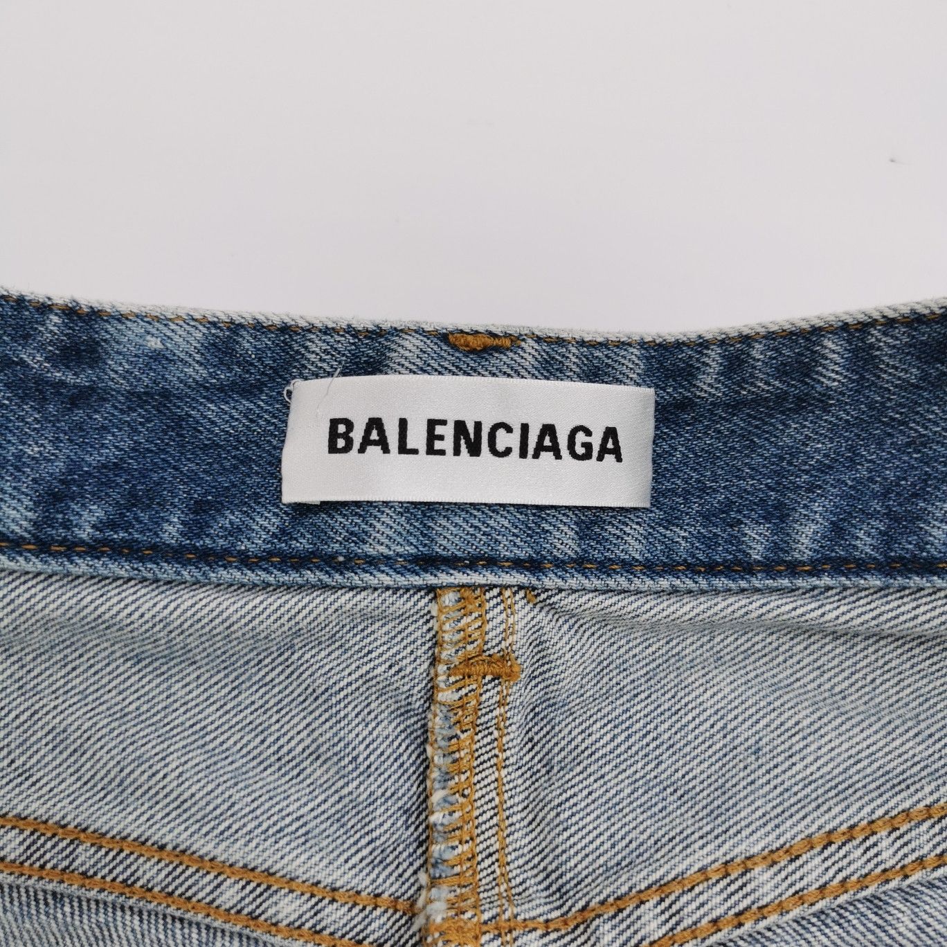 Balenciaga Balenciaga XS Denim Fringe Hem Mini Skirt Size 24" / US 00 / IT 34 - 13 Thumbnail