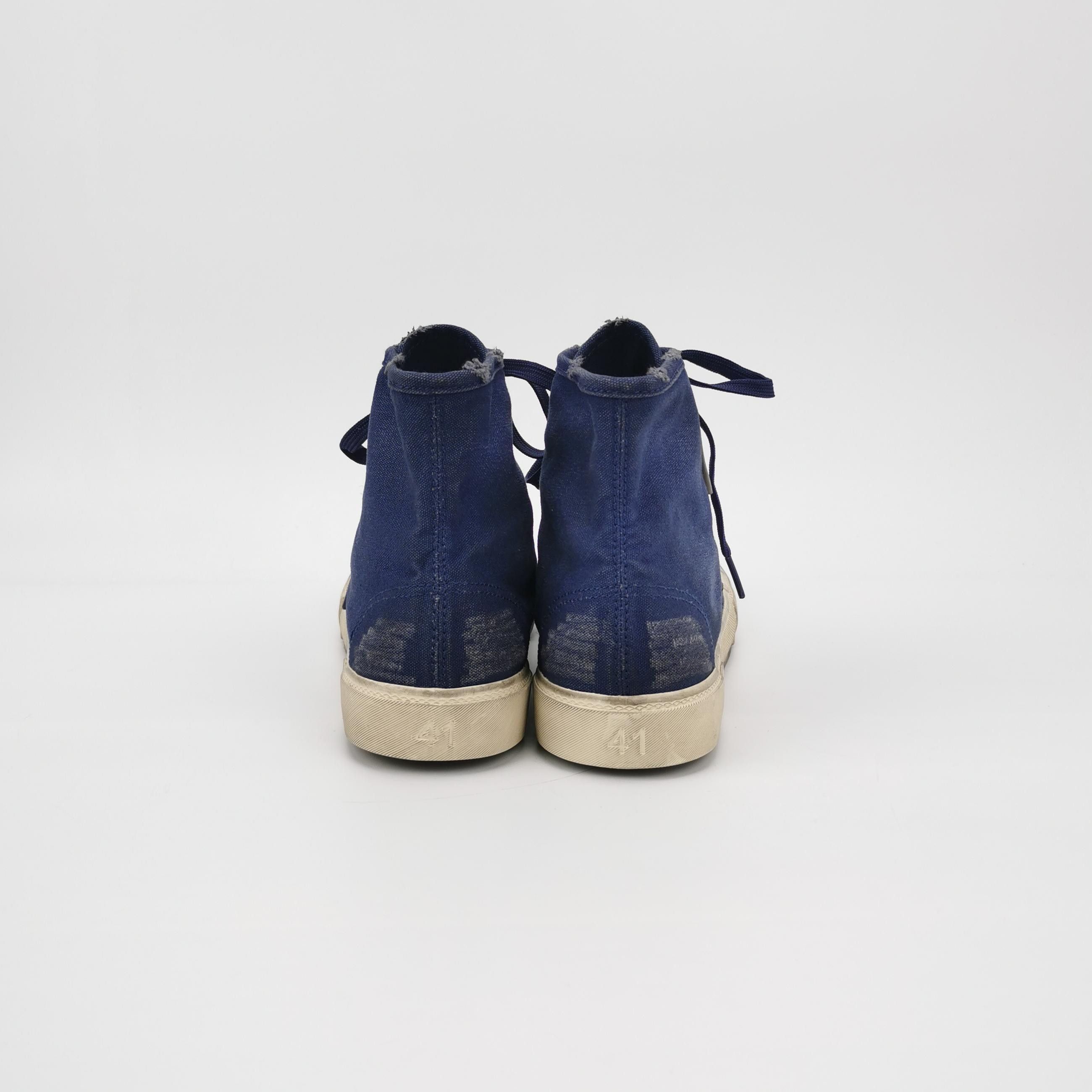 Balenciaga Balenciaga Distressed Canvas High-Top Casual Shoes 41 Size US 10 / EU 43 - 8 Thumbnail