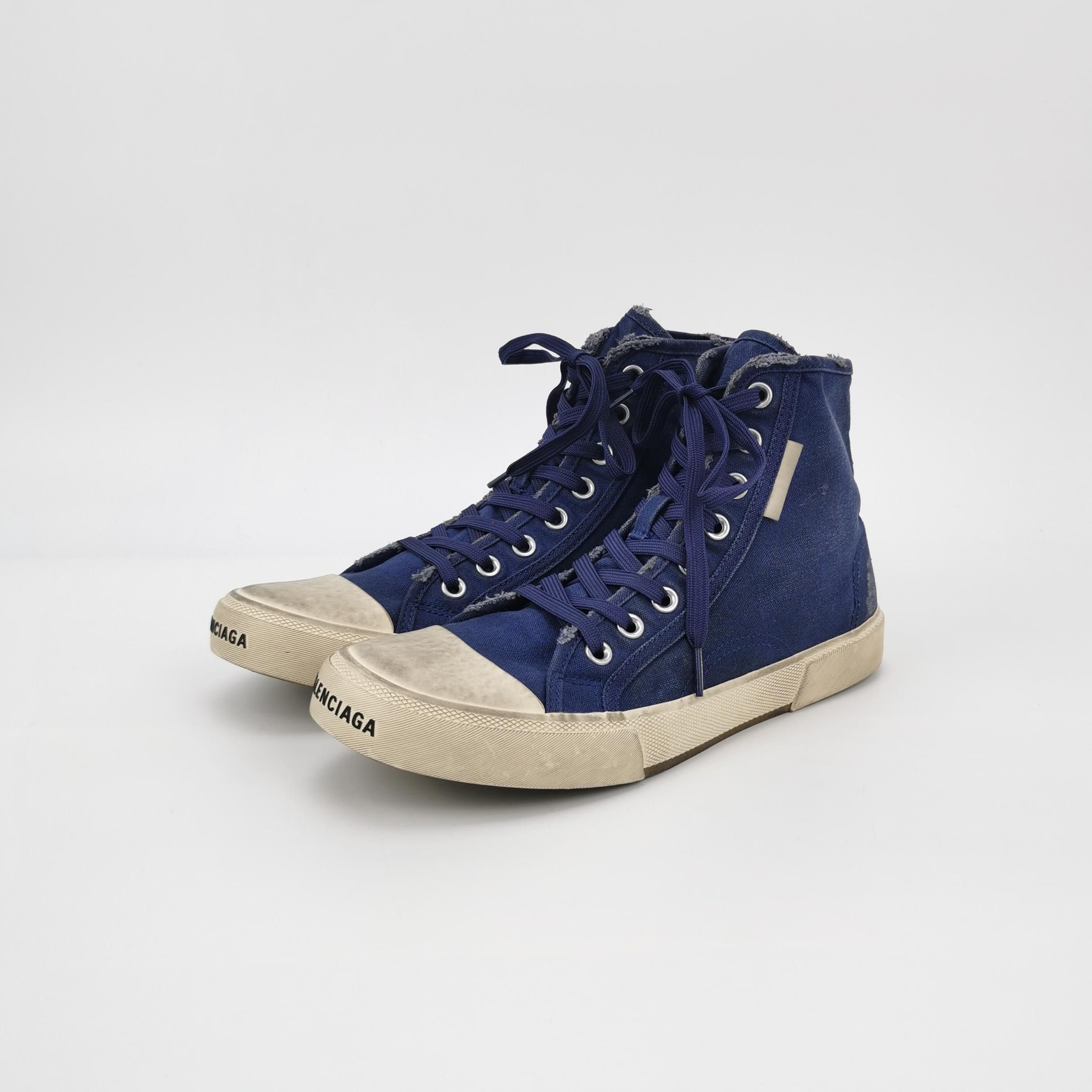 Balenciaga Balenciaga Distressed Canvas High-Top Casual Shoes 41 Size US 10 / EU 43 - 4 Thumbnail