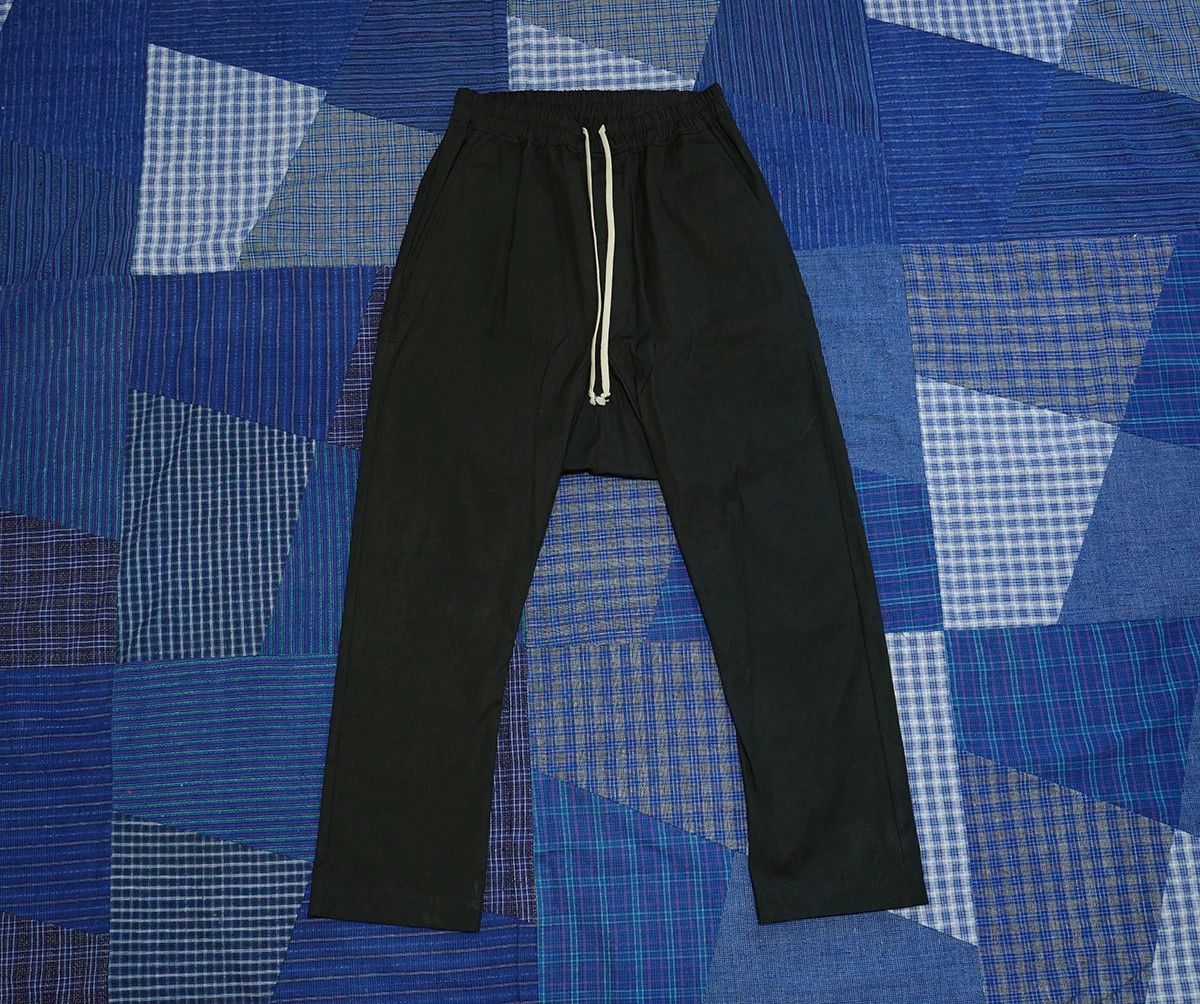 Rick Owens rick owens drawstring black pants Size US 31 - 2 Thumbnail