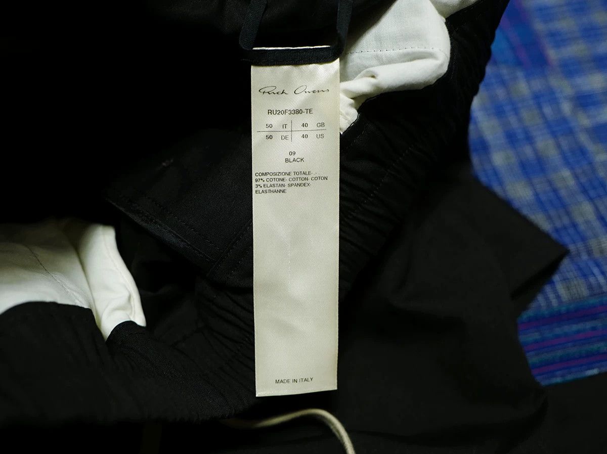 Rick Owens rick owens drawstring black pants for men Size US 31 - 6 Thumbnail