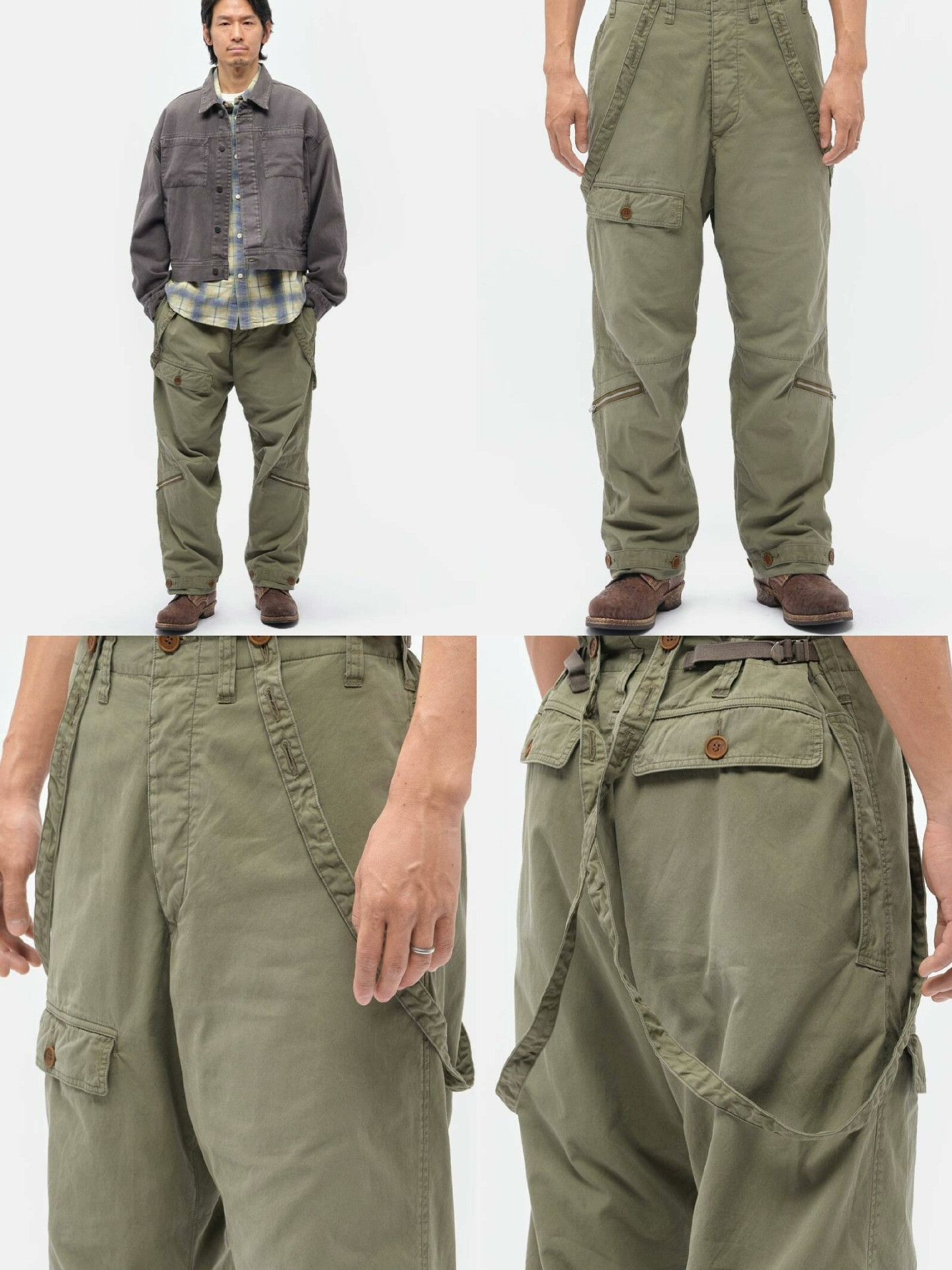 Visvim visvim northrop pants with adjustable suspenders Size US 32 / EU 48 - 8 Thumbnail