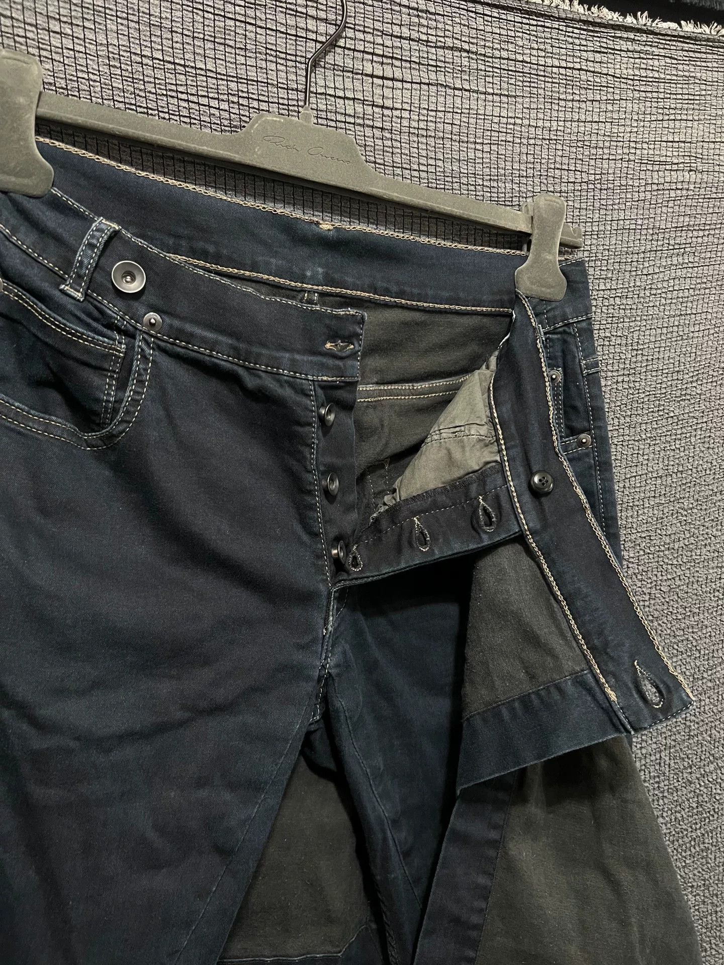 Rick Owens rick owens elastic denim skirt pants Size 26" / US 2 / IT 38 - 4 Thumbnail